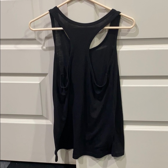 Black Racer Back Tank Top - Picture 3 of 4